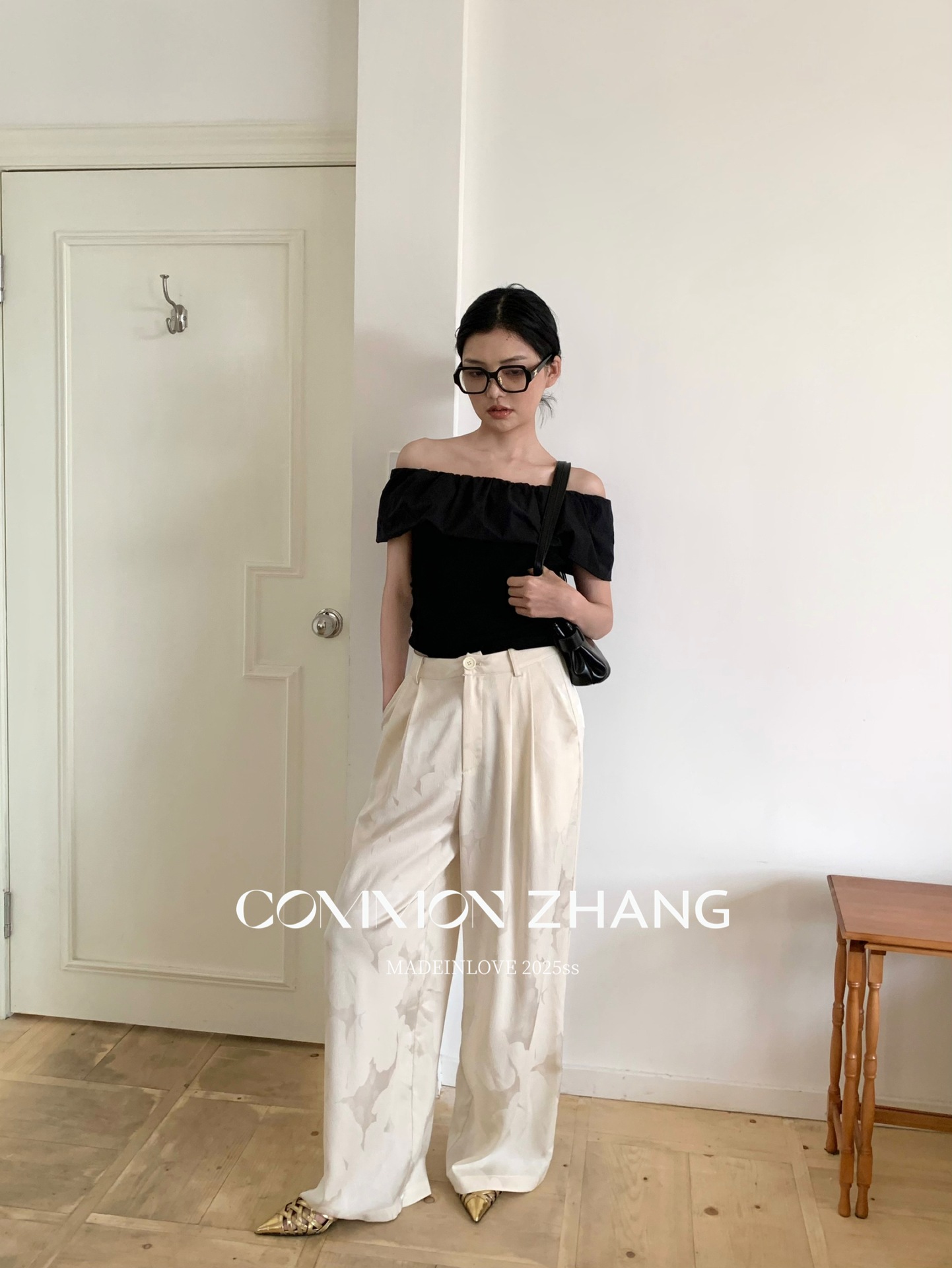 CZ ZHANG夏季韩版通勤时髦质感低腰阔腿垂感拖地百搭休闲裤B21335详情10