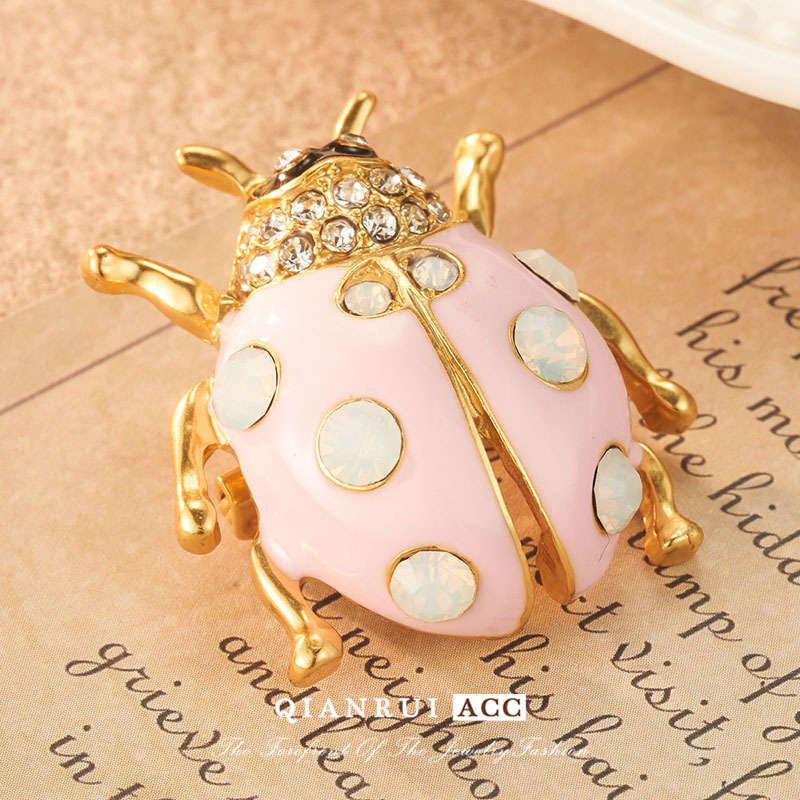 新款中古风饰品镶嵌小高级设计复古胸针甲壳虫欧美徽章法式时尚详情26