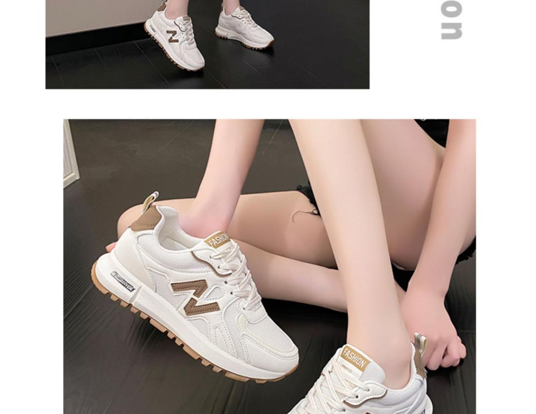 跨境运动鞋女2025春季新款透气休闲厚底老爹鞋时尚网面女式休闲鞋详情22