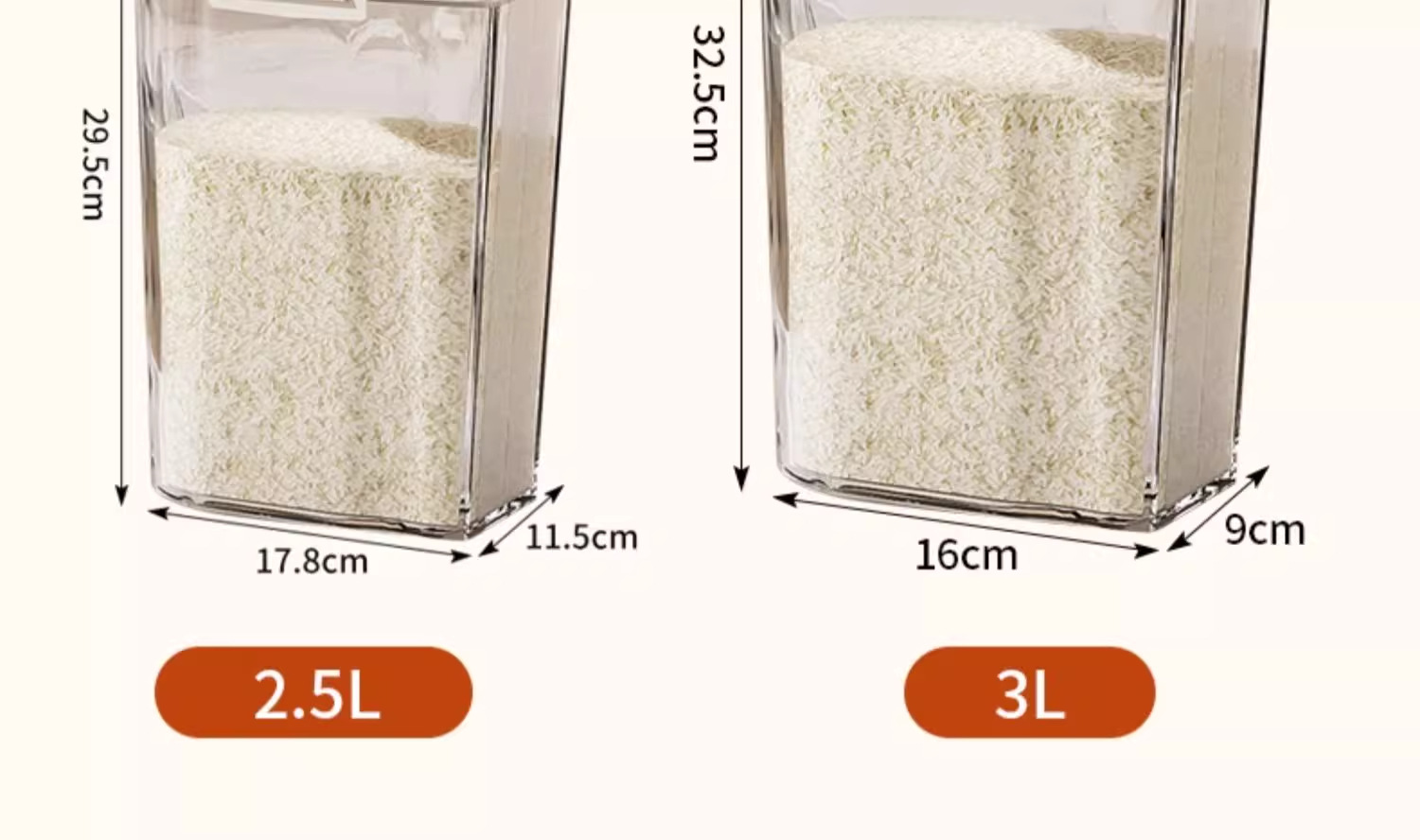 Japanese-style canned rice bucket, household insect-proof and moisture-proof sealed flour storage tank, noodle bucket, rice and five-grain storage box pic 12