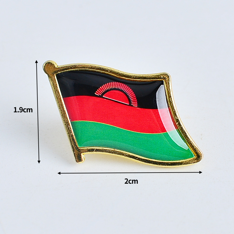 美国合金加厚款世界各国国旗徽章滴胶胸针商务礼品跨境热销工艺品配饰详情1