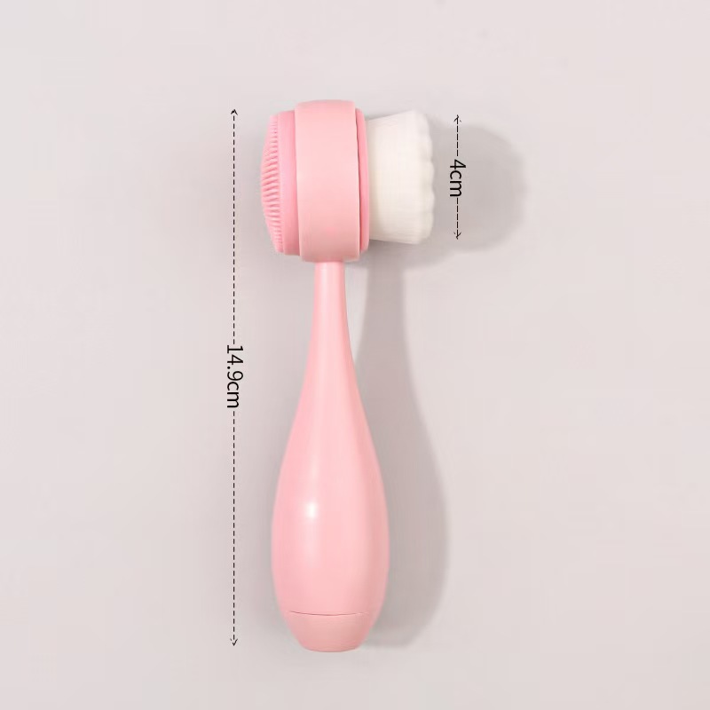 瑛秀美洗脸刷软毛硅胶洁面仪便携款手动洁面刷洗脸清洁毛孔可定制化妆工具厂家直销详情8
