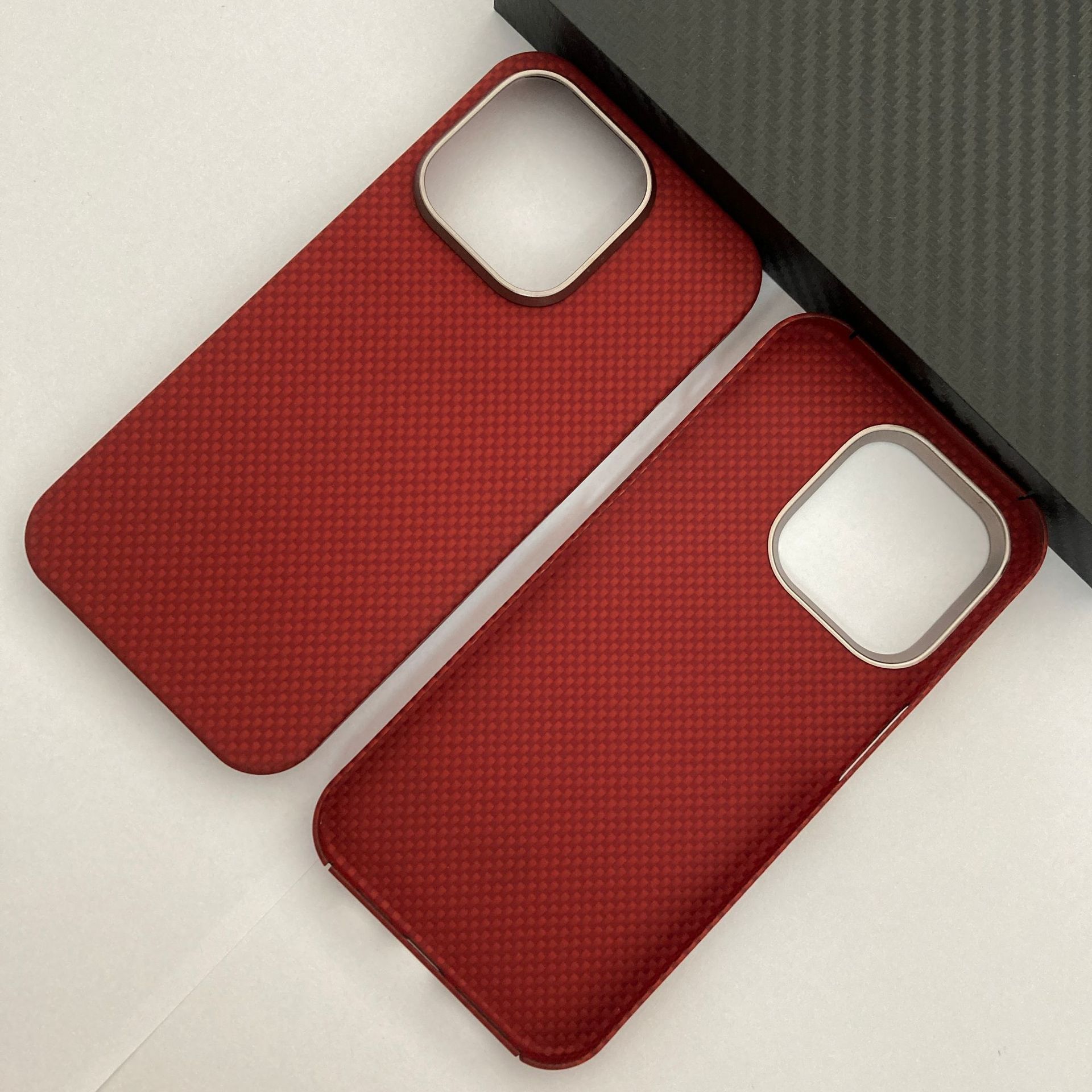 Kevlar China Red is suitable for Apple 15Pro/15Pro X Kevlar aramid fiber material phones pic 17