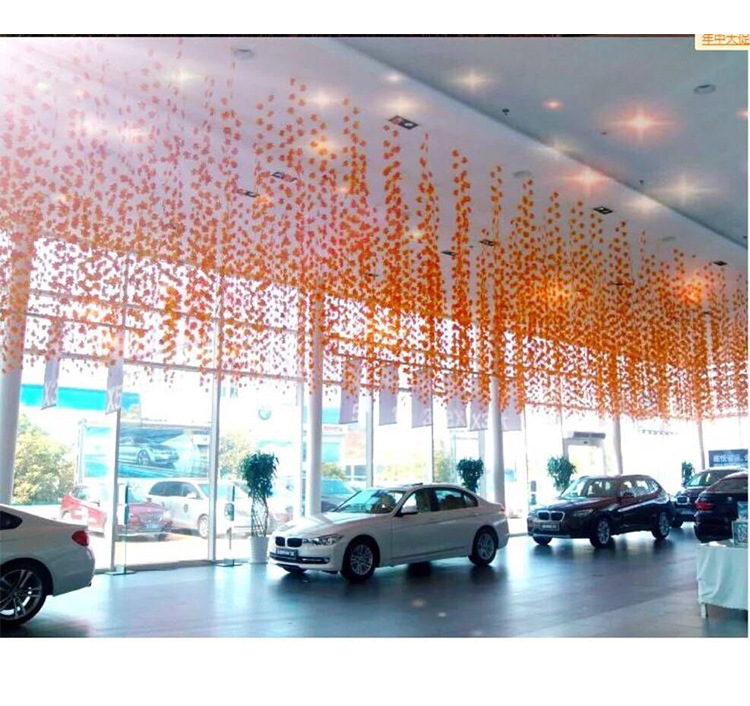Artificial vine, grape leaf decoration, artificial flower vine, pipe winding, flower vine green plant, ceiling leaf, plastic green leaf pic 14