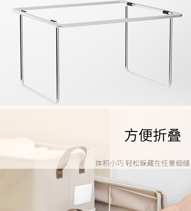 The new Huadani Morandi color clothing storage basket is a bestseller by the organizer. It is a household fabric storage box pic 13
