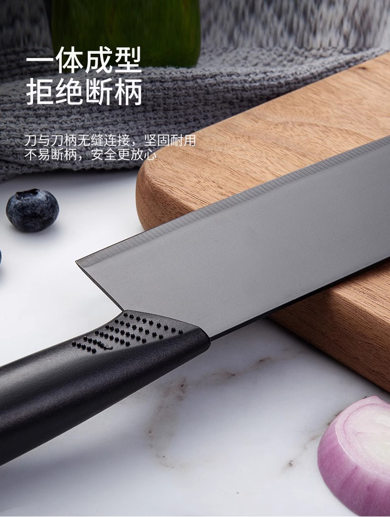 【新人到手0.01元】黑刃菜刀家用刀具切肉片刀水果刀女士刀厨房厨师刀切菜刀厂家直销详情8