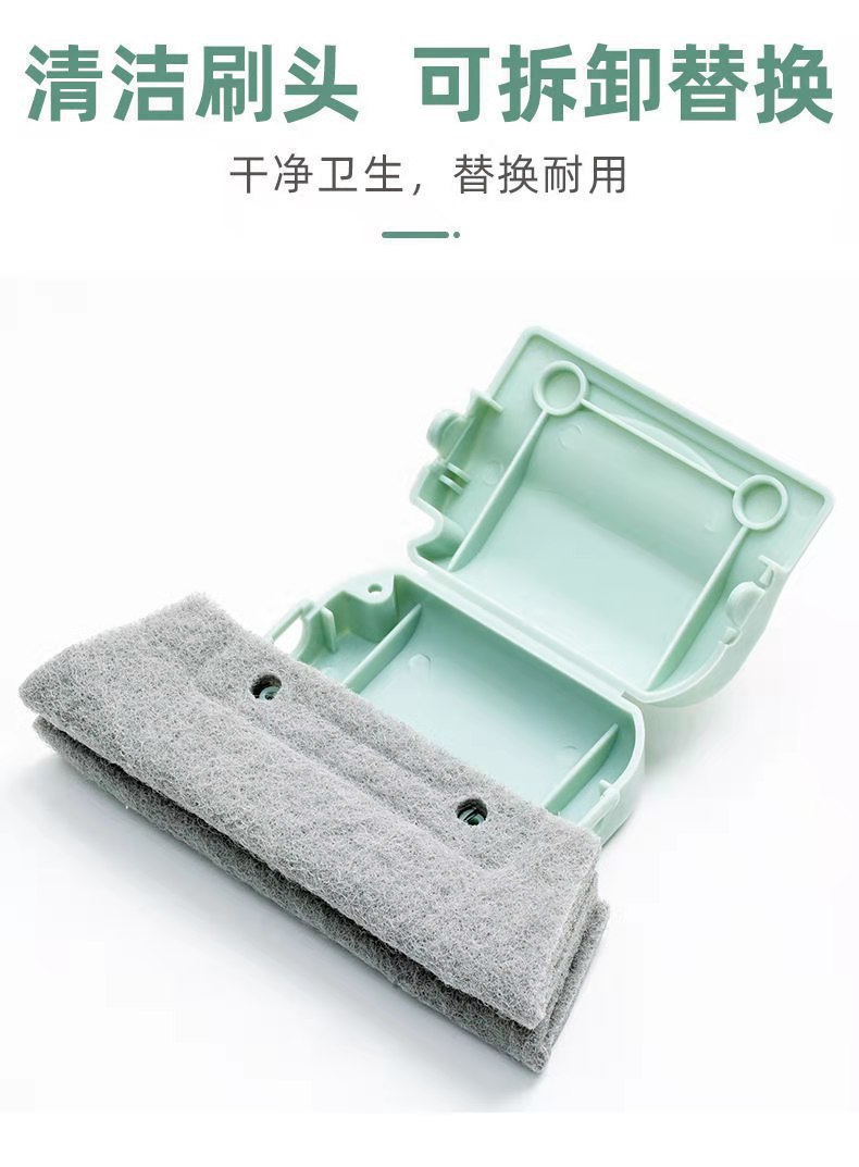 窗户槽沟清洁刷窗槽钢丝球清洗工具扫凹槽小刷子门窗缝隙代发详情7