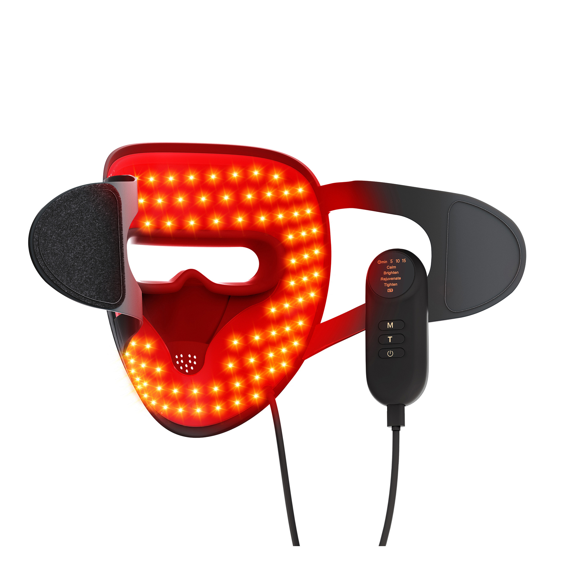 Cross-border new mask beauty device, red light photon skin rejuvenation mask device, home facial mask device, led mask pic 13