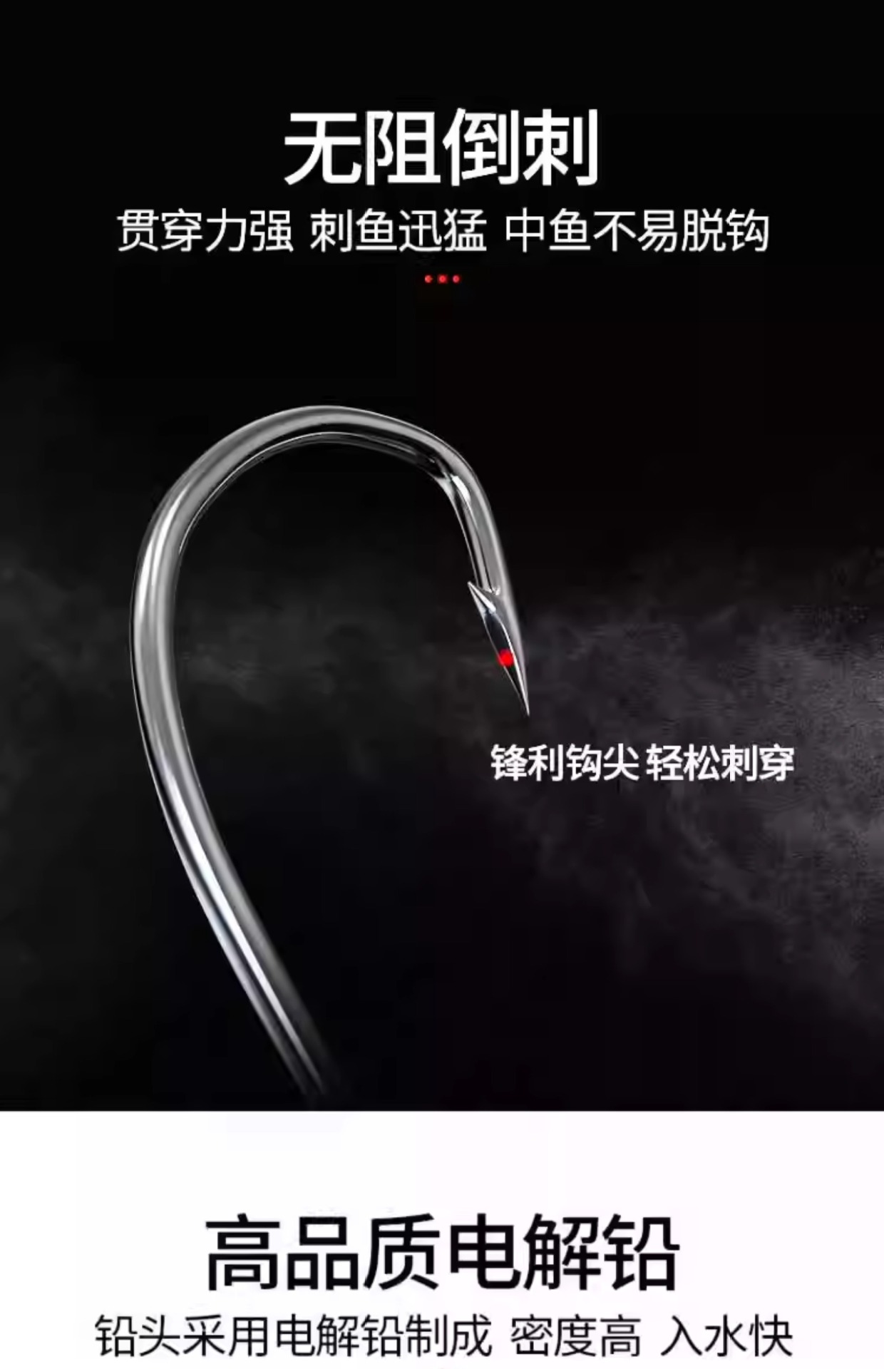 亿战狮防挂底加强铅头钩路亚根钓钩微物钓鲈鱼翘嘴鳜鱼跟钓千头钩详情10