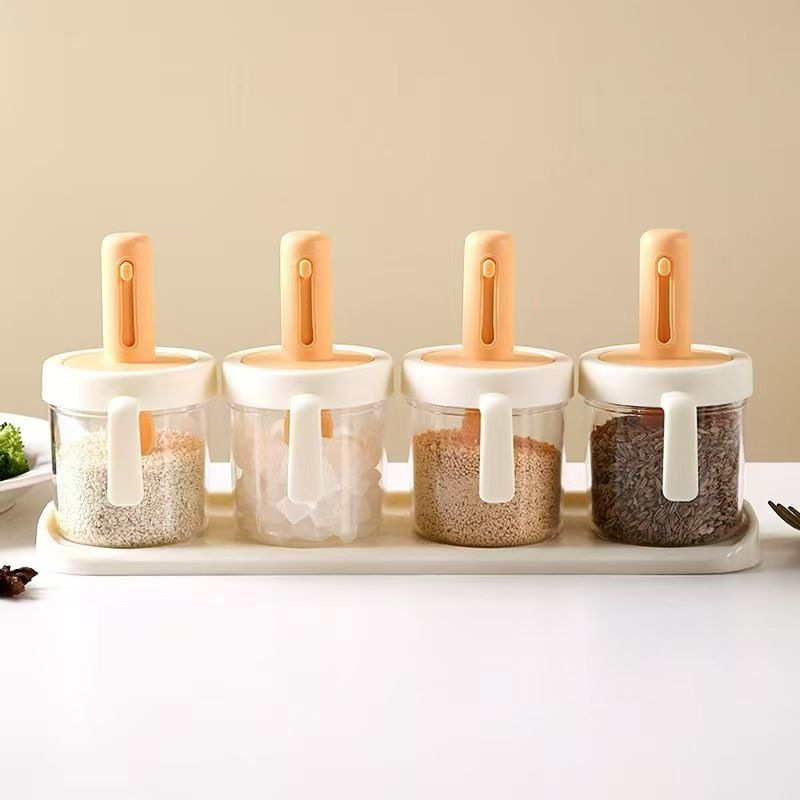 家用高颜值调料盒厨房调料罐味精密封调味罐家用盐罐调料瓶套装详情3