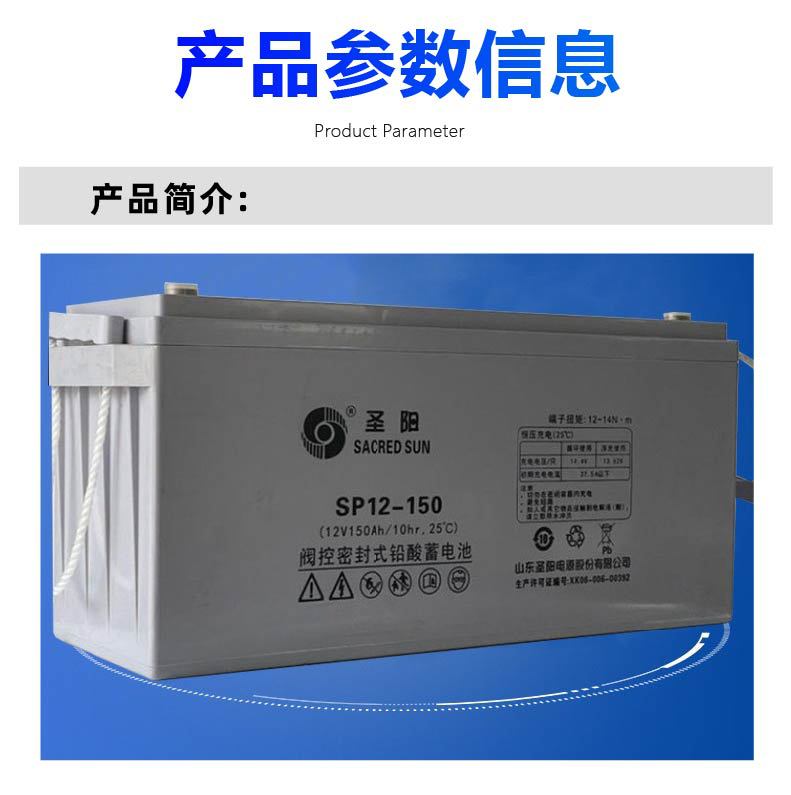 圣阳SP12-100阀控密封式铅酸蓄电池24 38 65 120 200 12V100AH FR详情3