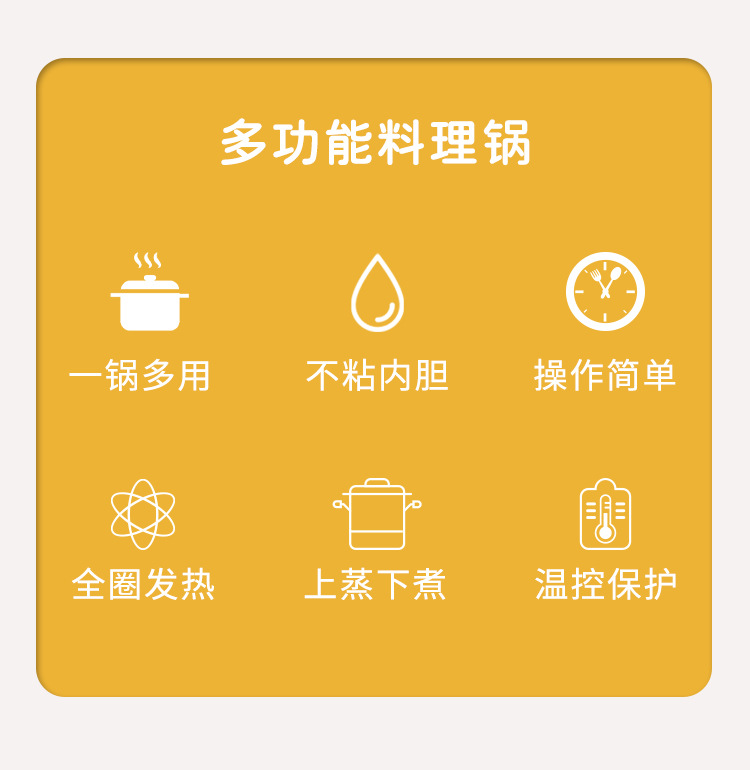 小黄鸭电煮锅多功能电热锅迷你家用学生宿舍电火锅泡面锅开业礼品详情3