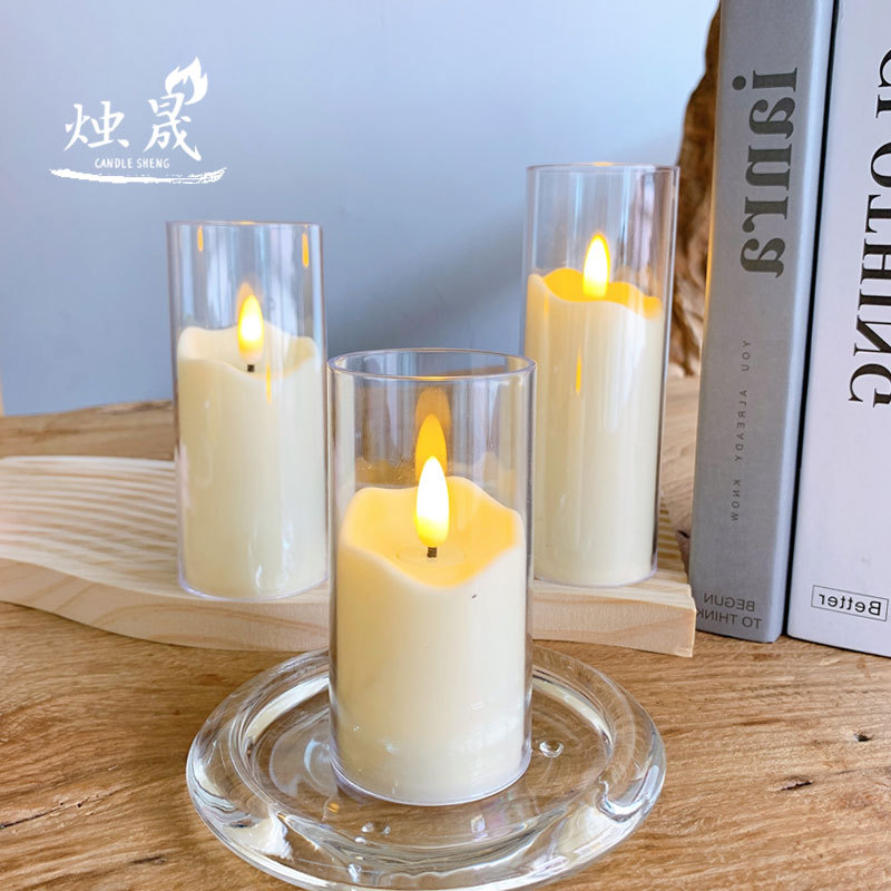 Nordic creative, simple and retro candlestick, wind lamp, garden, wedding decoration, electronic products, portable candle lamp pic 12