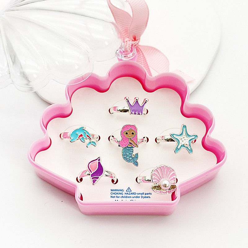 【可以】新品儿童卡通戒指可调节树脂戒指幼儿园生日礼物玩具饰品详情17