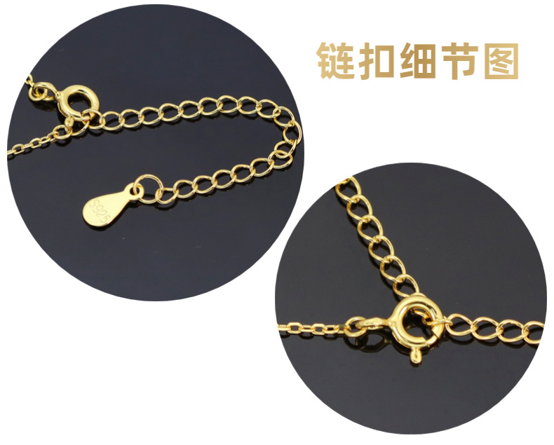 s925 sterling silver pearl necklace, a simple and elegant single beaded pendant, versatile and niche collarbone necklace pic 24