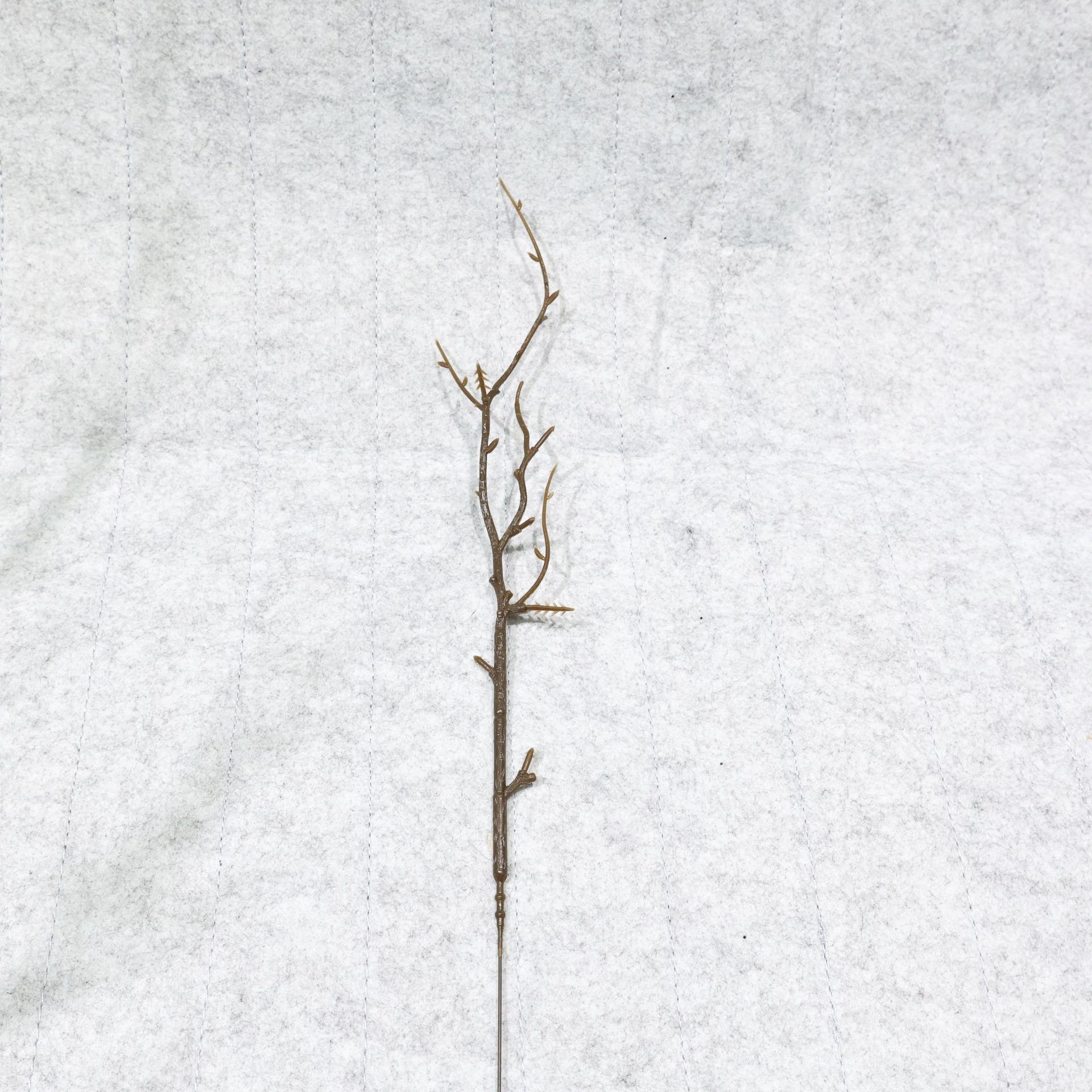 仿真柿子石榴枝花枝杆塑料铁丝多功能客厅插花装饰拍摄摆件办公文化园艺仿真树叶详情16