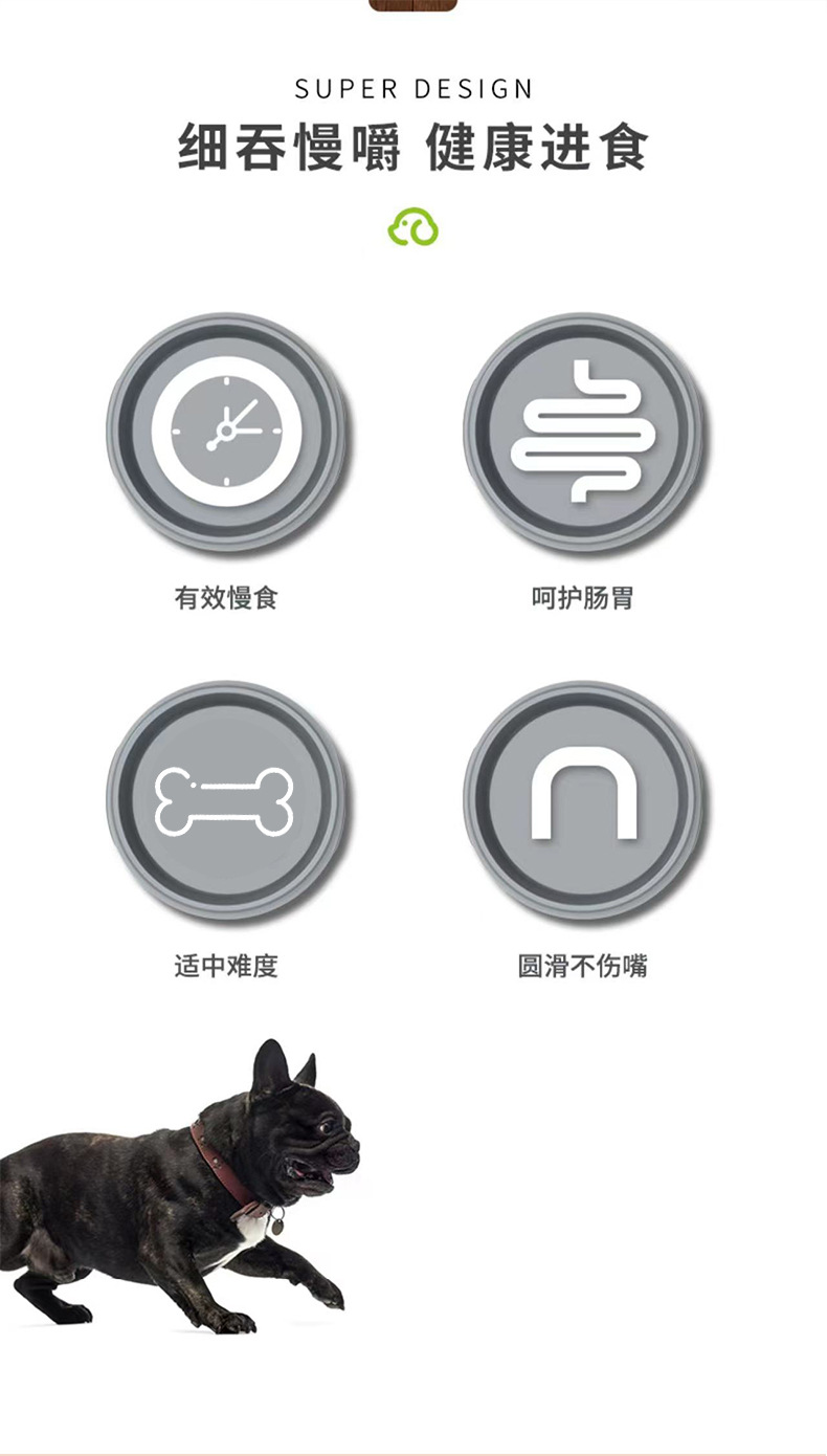 Rongka Pet Cross-border Pet Cat and Dog anti-choking and anti-vomiting slow Food Bowl, multi-color small and medium-sized dog feeder, Diamond bowl pic 2