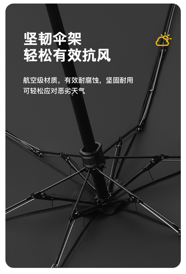 The gradient mini card sunshade umbrella is compact and portable for women, suitable for both sunny and rainy days. It is a foldable black rubber sun protection and UV protection pic 13