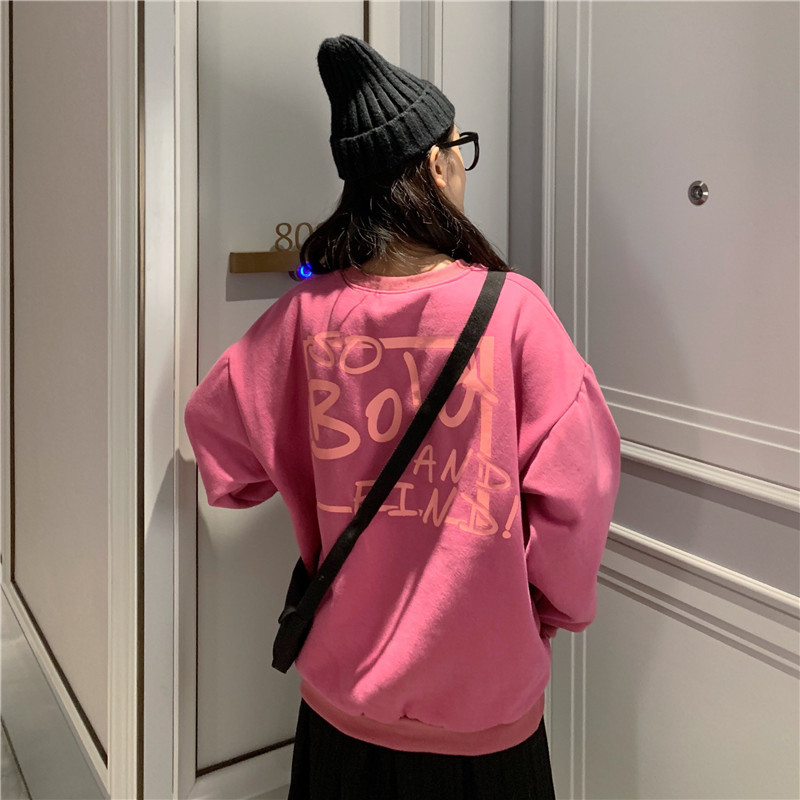 現貨代發跨境臺灣抓絨加厚衛衣2025秋冬新款寬鬆休閒大碼女裝上衣详情45