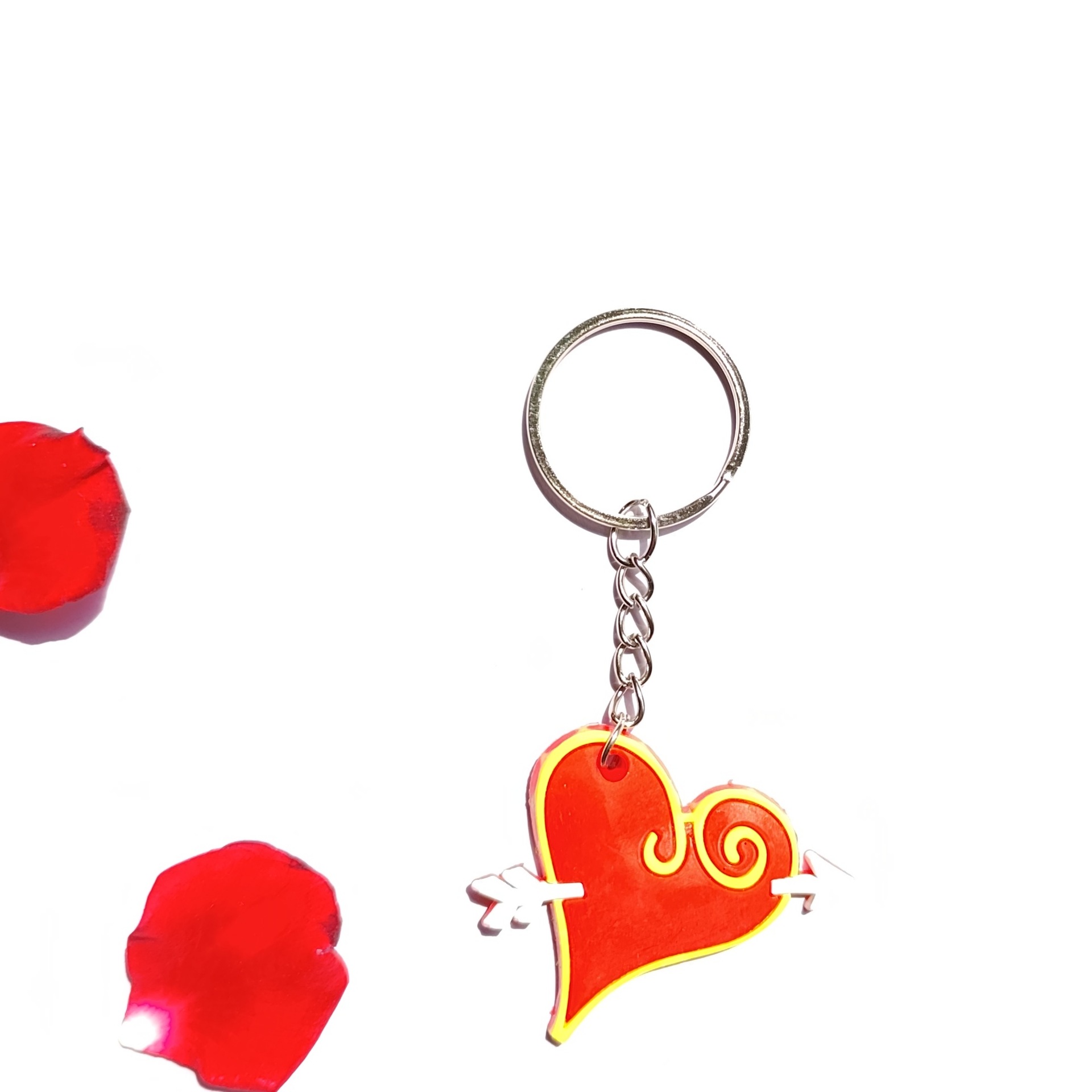 情人节软胶钥匙扣情人节礼物爱心桃心钥匙扣货源供应批发可爱详情9