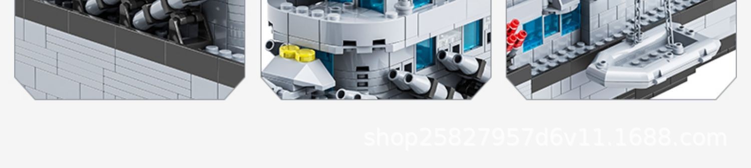 41038军舰8870航空母舰积木新款拼装玩具男孩益智力兼容乐高礼物详情21