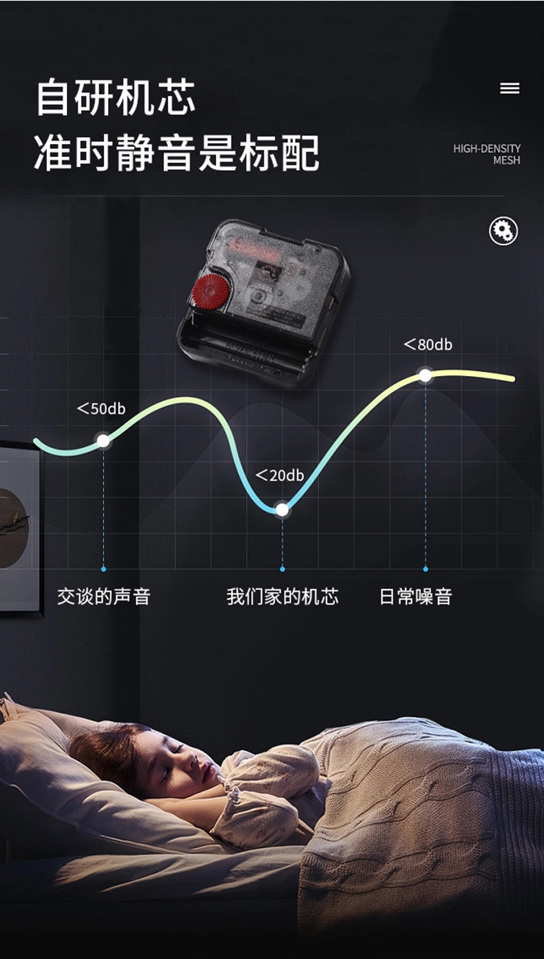 挂钟客厅创意2024新款时钟时尚钟表艺术挂钟轻奢现代静音简约挂墙详情8