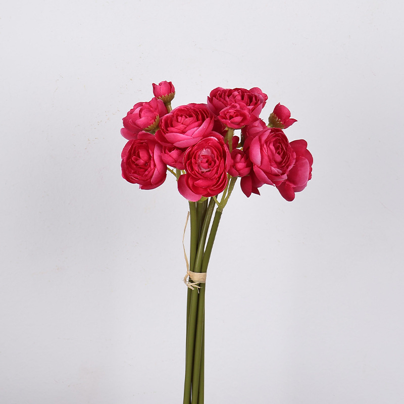 迷你露莲花露莲把束仿真花小茶玫花束假高级感家居装饰花婚庆绢花详情14