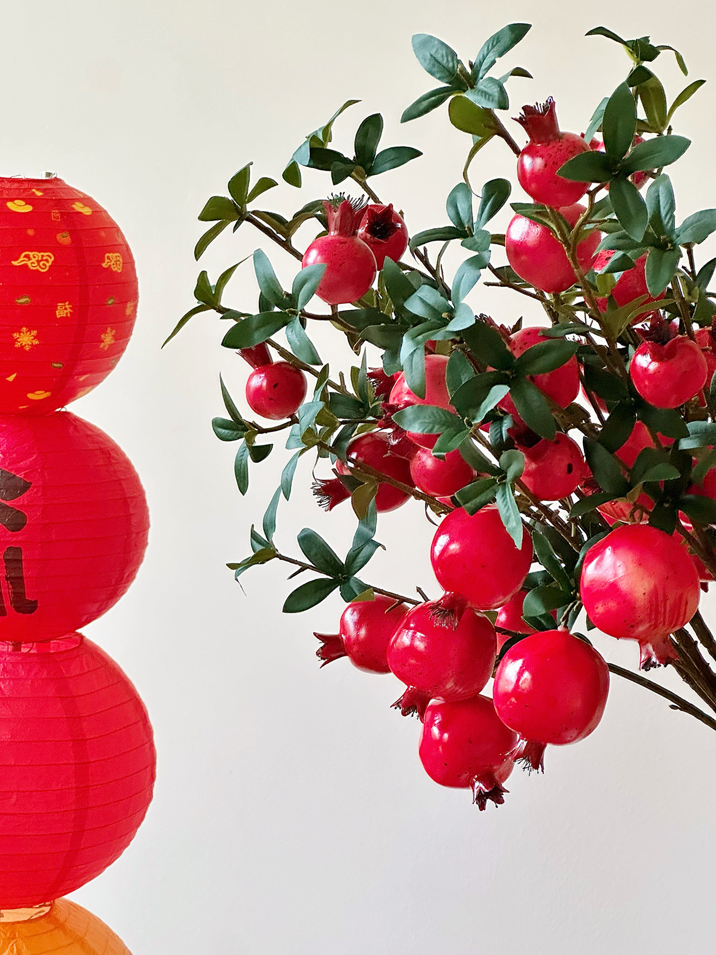 中式仿真石榴果实仿真花假花摆设年宵花喜庆过年客厅餐桌家居摆件详情6