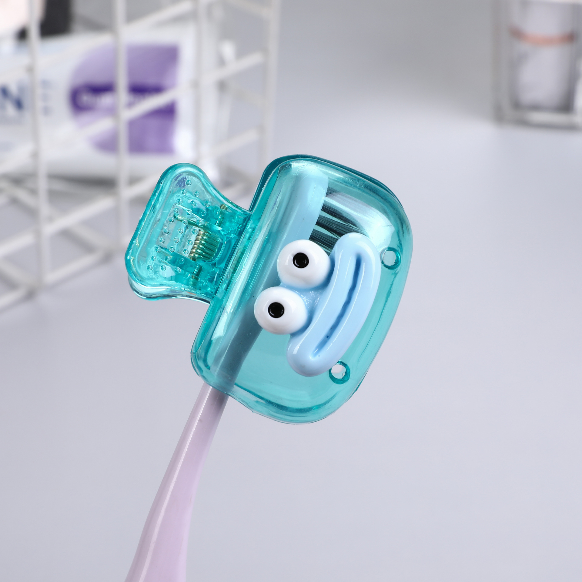 Cross-border bestseller toothbrush case, large-mouthed dopamine toothbrush case, home travel toothbrush protective cap, storage box pic 8