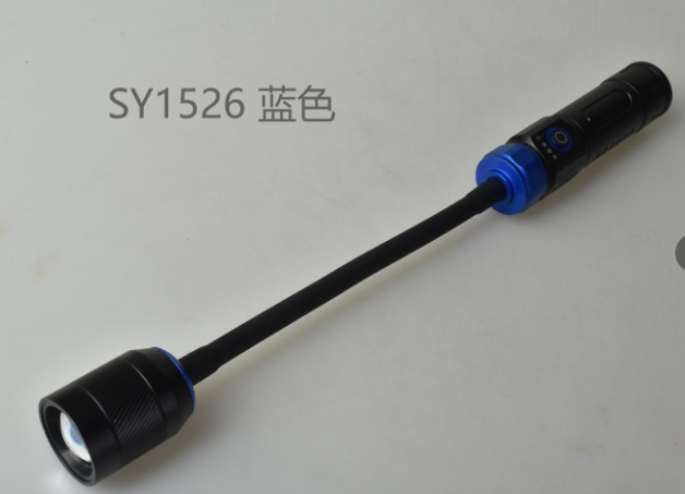 跨境强磁汽修手电筒强光充电调焦LED软管机床工作维修检修烧烤灯详情7