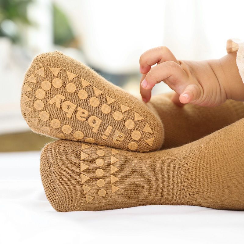 婴儿袜子批发外贸跨境秋冬加绒加厚防滑学步地板袜男女宝宝棉袜详情2