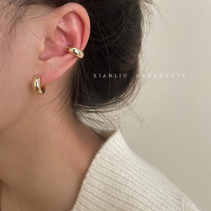 蚊香盘耳夹感轻奢小众耳骨夹女无耳洞2022年新款简约气质耳饰详情37