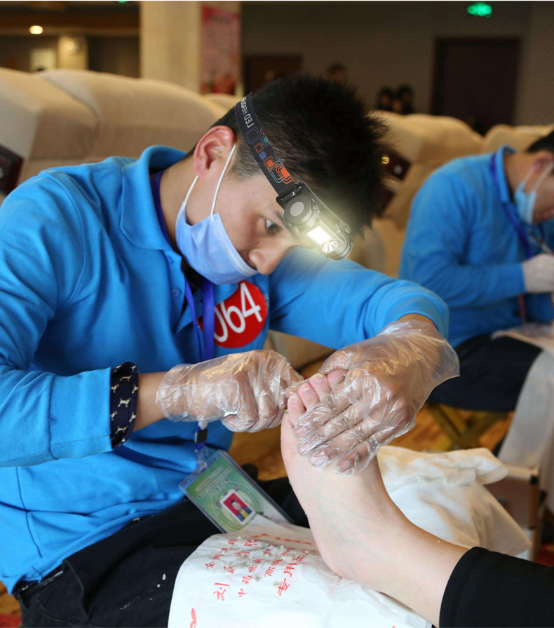 Ear picking headlamps, focused pedicurists, ear cleaning and ear cleaning, charging work, led head-mounted lighting lamps wholesale for outdoor use pic 17