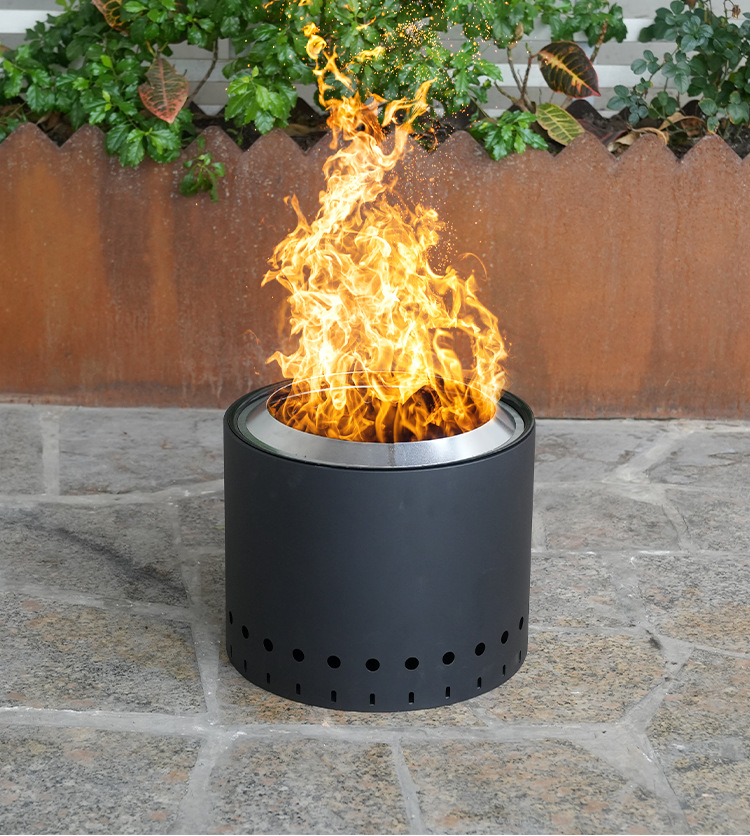 跨境电商二次燃烧柴火暖炉便携柴火炉户外无烟烧烤野营火炉篝火炉详情6