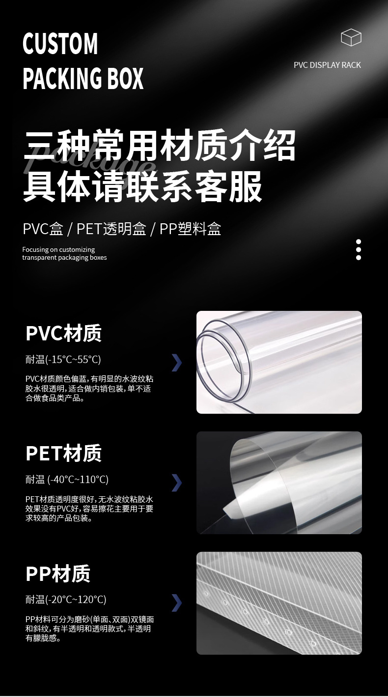 pvc透明包装盒塑料盒子定制PET胶盒玩具烘焙娃娃方形礼品盒批发详情6