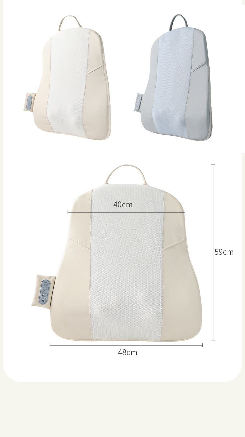 新品按摩 靠垫 办公室床头靠背肩颈腰背揉捏按摩仪热敷推拿按摩器详情24