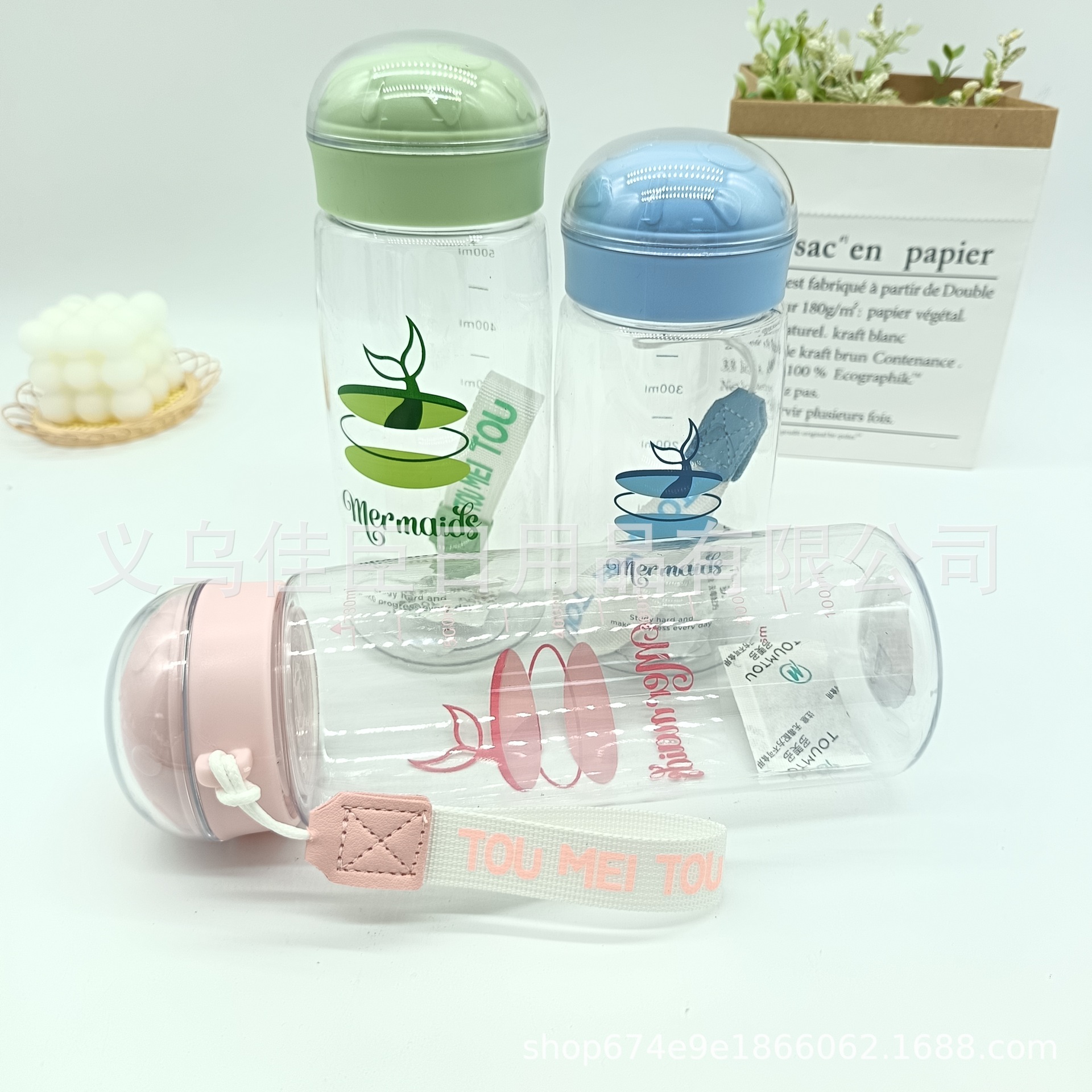 Direct drinking cups, Amazon cross-border plastic water cups with tea separation, male and female student cups, large-capacity fitness space cups pic 3