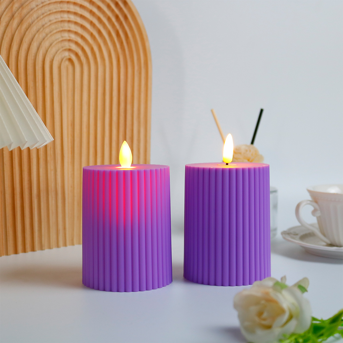 齿轮仿真蜡烛电子led蜡烛灯 节日庆祝婚礼室内装饰摆件蜡烛伴手礼详情7