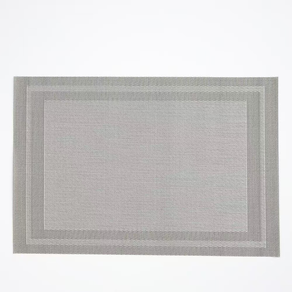 跨境特斯林欧式现代简约对角西餐垫pvc编织单双框桌巾餐桌垫餐垫详情9