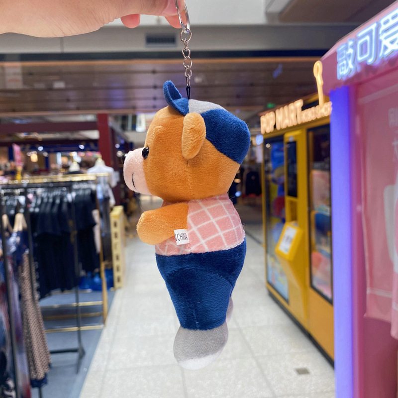 Wow, super cute workwear bear figurines, small dolls, pendants, bags, decorations, festival gifts, and fine claw machine dolls pic 22