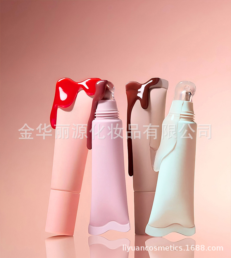 新品蜂蜜唇彩唇釉清透水光镜面唇油不掉色无logo保湿唇部精华护理蜜蜂蜂蜜唇油挂件唇油详情20