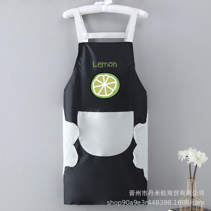 围裙家用厨房防水防油女可爱洋气做饭干活成人围腰耐脏工作服定详情6