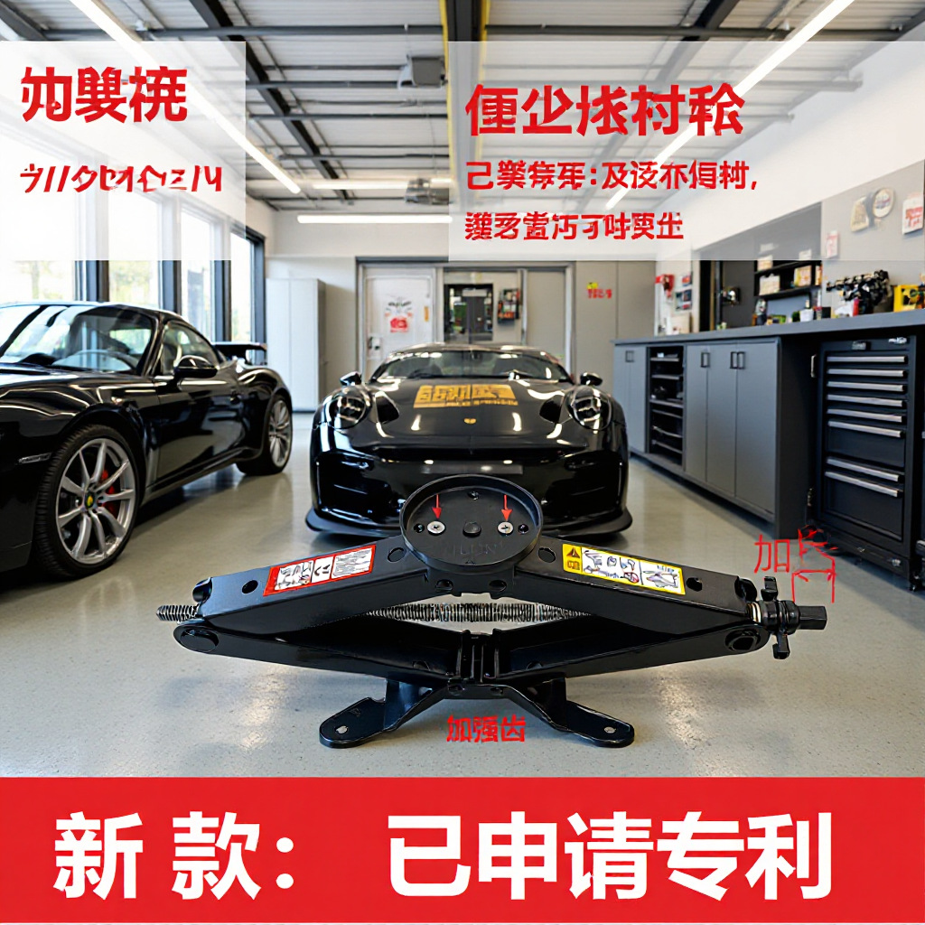 The new YILUN brand Tesla car scissor jack, a universal and labor-saving jack, is suitable for all family car models pic 16