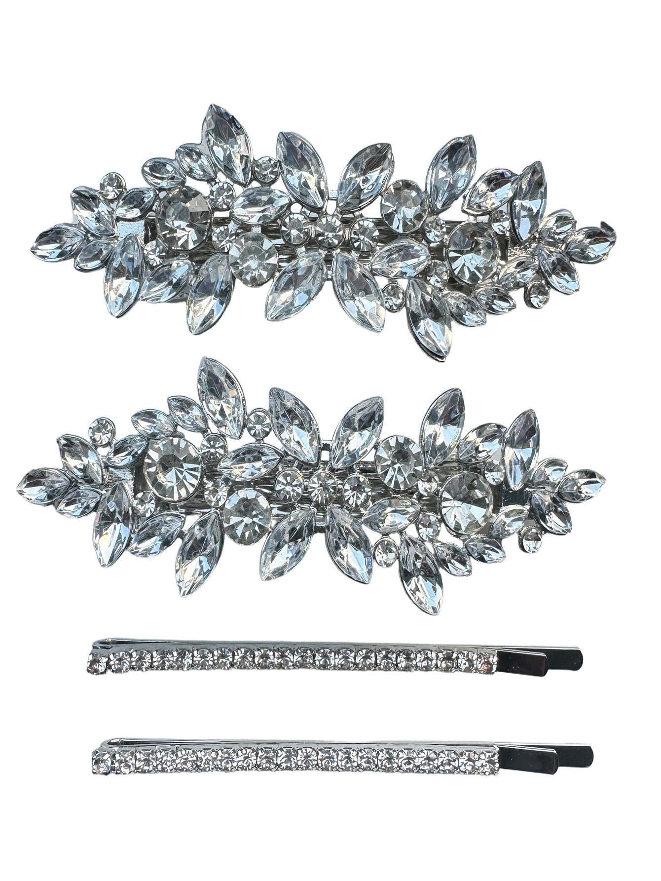 Wholesale of new cross-border elegant and stylish spring clips, alloy hair clips, rhinestone, Korean version of the back of the head ponytail clip headwear pic 34