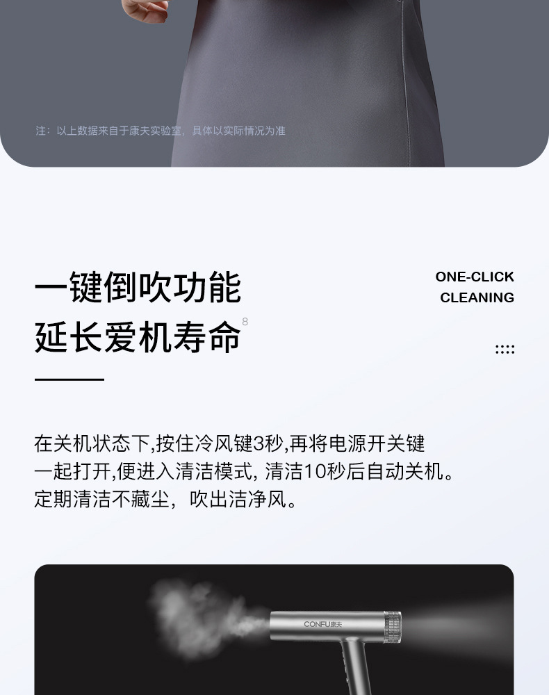 严选康夫K9吹风机负离子护发厂家批发高速无刷电机发廊大功率代发详情17