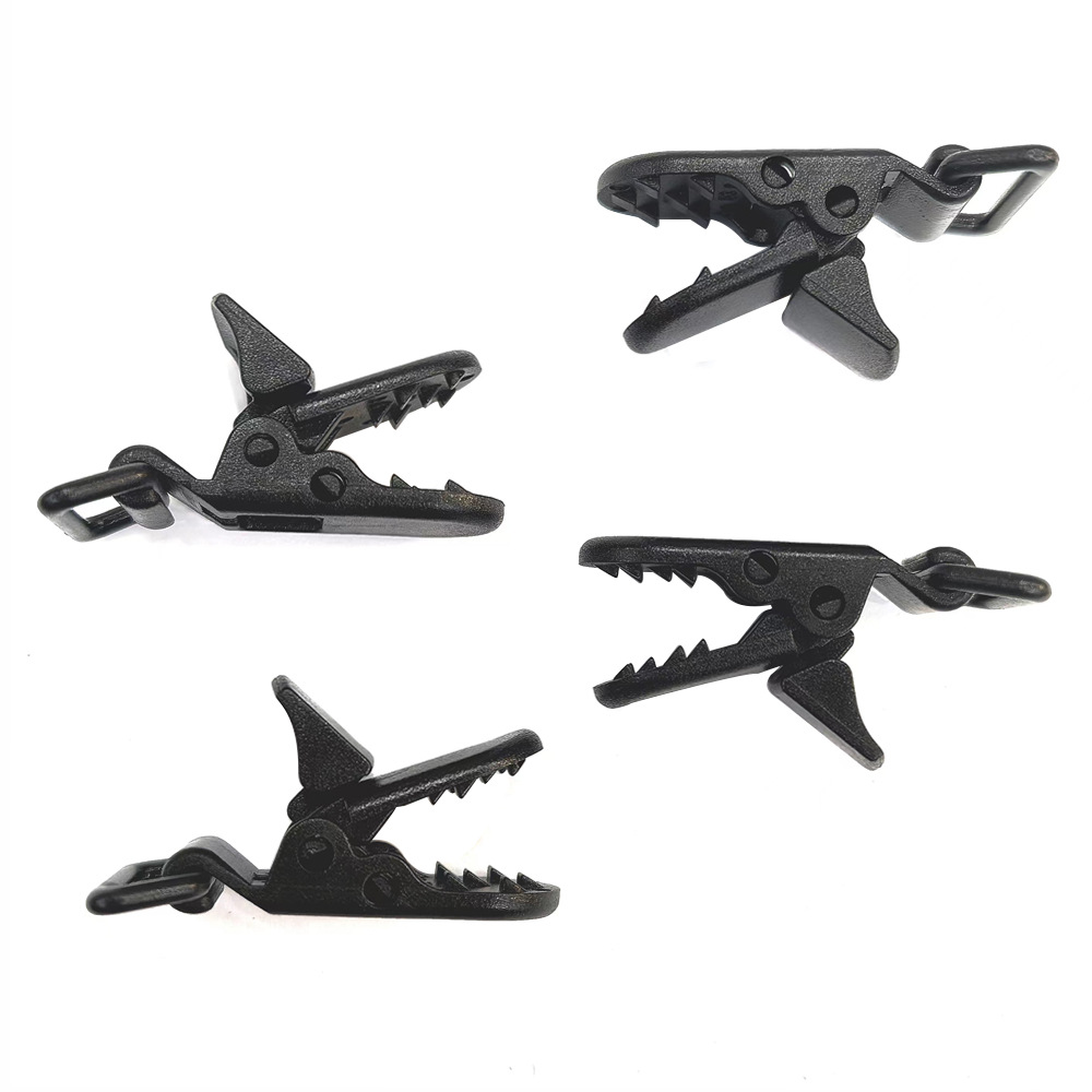 鲨鱼夹塑料颜色配件彩色黑色多用夹防掉链奶嘴鸭嘴夹书包带夹批发详情4