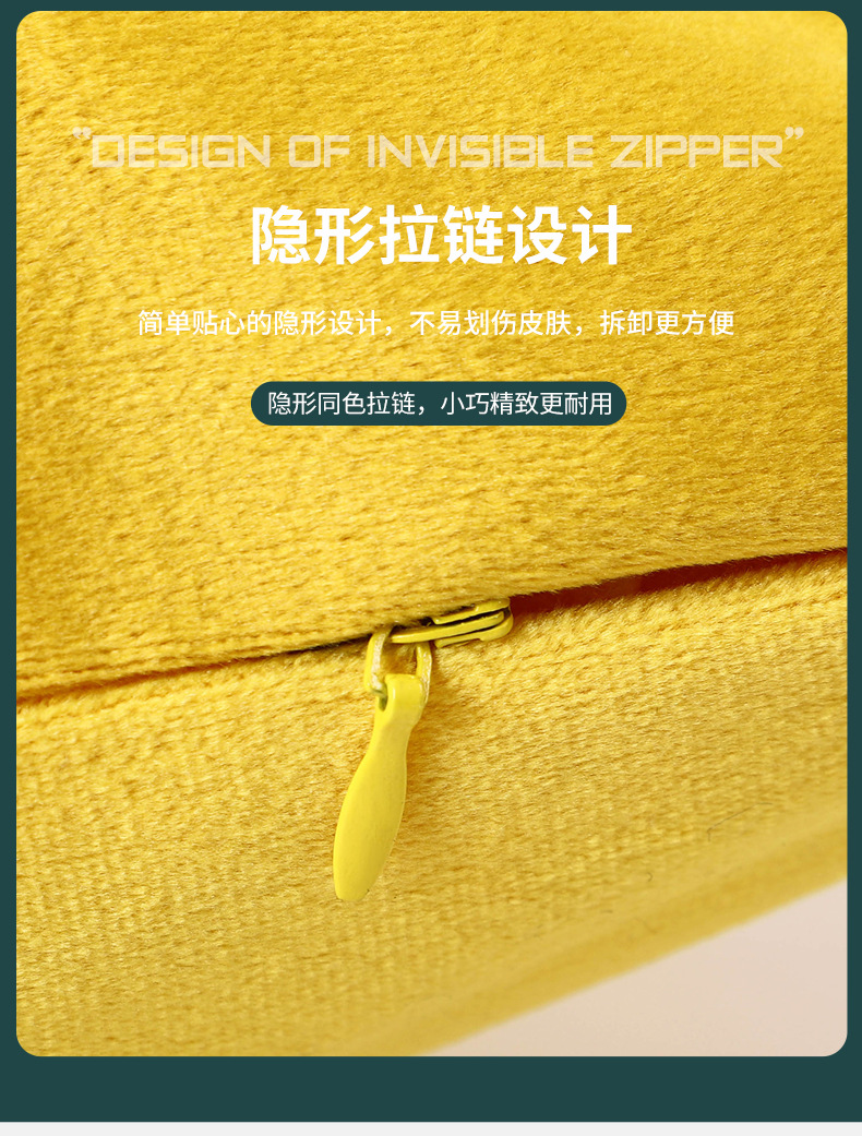 北欧荷兰绒压条抱枕套ins天鹅绒条纹靠枕床头沙发简约轻奢靠垫详情8