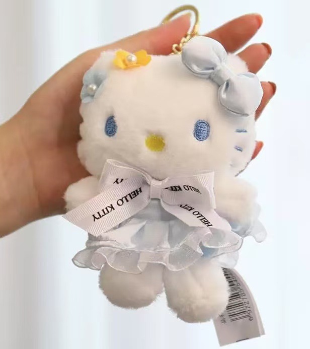 正版hellokitty毛绒玩偶钥匙扣挂饰经典凯蒂猫包包挂件送女友礼物详情17