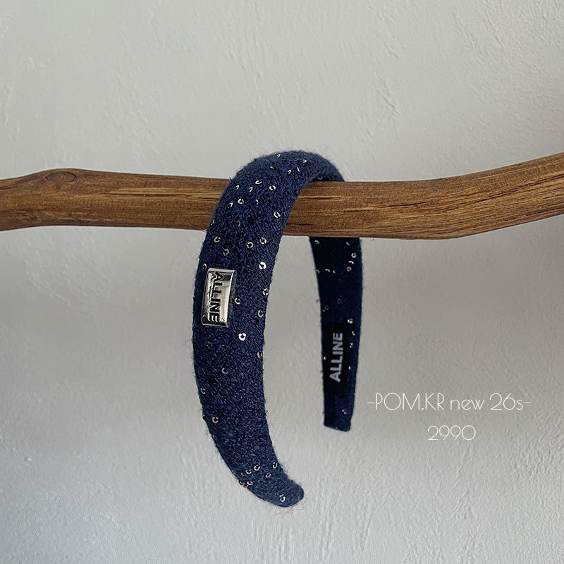 Korean satin style high head headband for women, simple letter style, versatile for autumn and winter, sweet hair accessory for girls, headwear pic 7