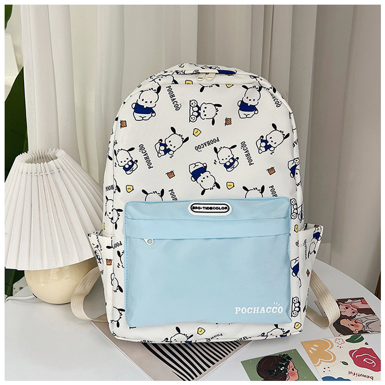 New cross-border cartoon printed schoolbag for junior high school girls, 2024 new high-appearance-level trendy casual backpack pic 24